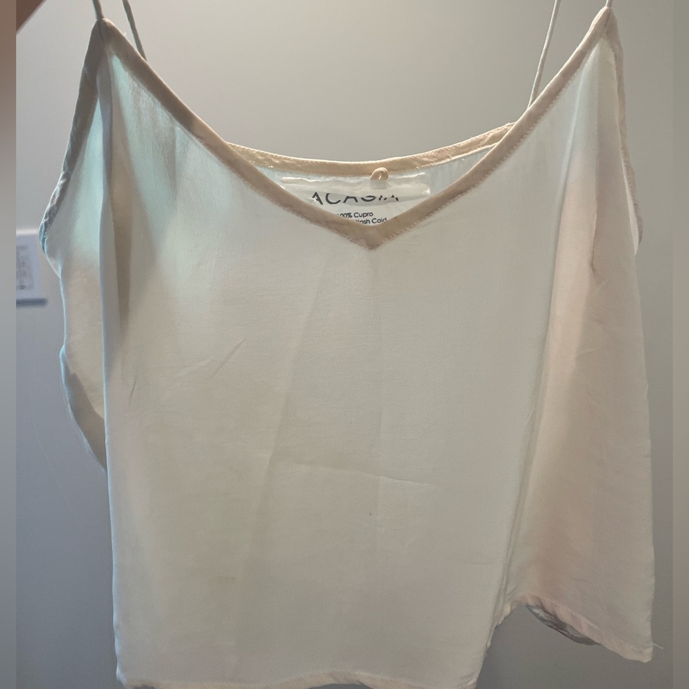 acacia swimwear Pale Blush Silk-Look Camisole - Picture 4 of 9